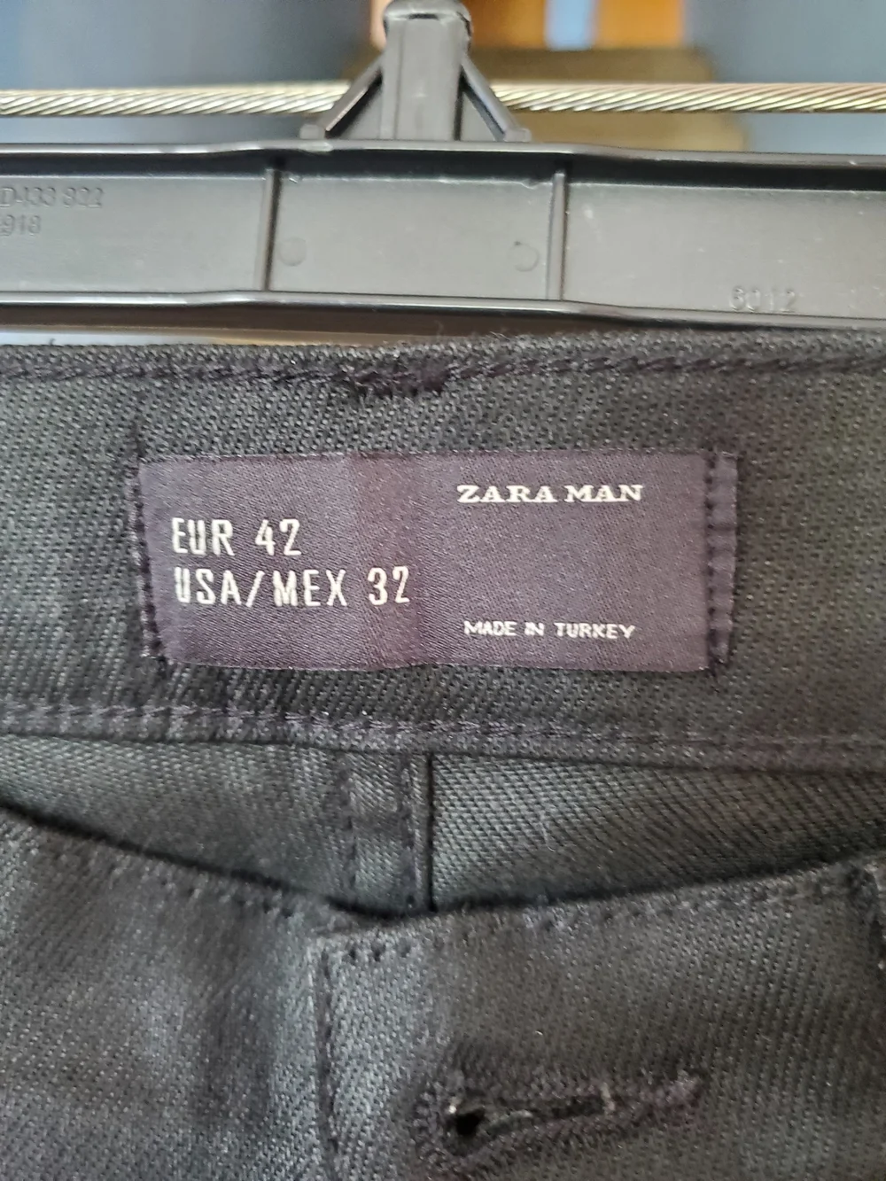 Zara Men's Skinny Jeans in Charcoal Black
